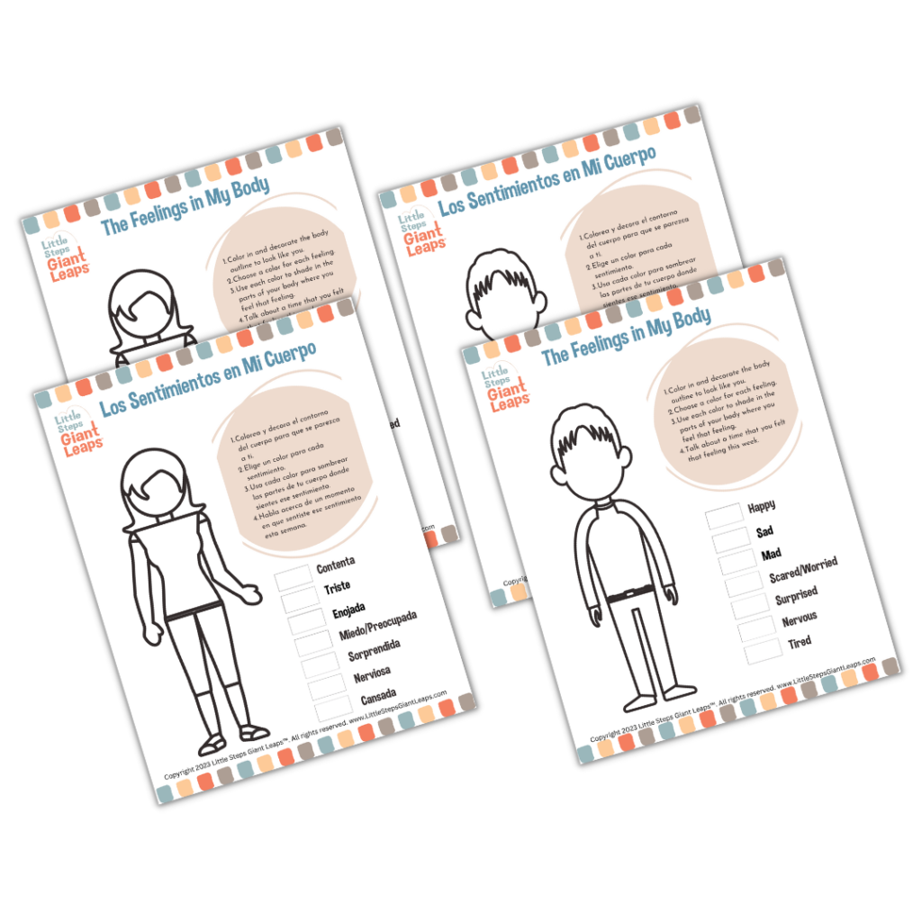 (DIGITAL DOWNLOAD) The Feelings in My Body- English & Spanish Pack!